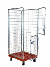 Rullbur Rullcontainer Rolltainer. En flexibel rullcontainer med dubbeldörr