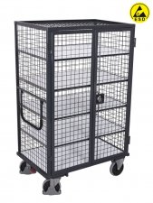 ESD hyllskåp galler, på hjul