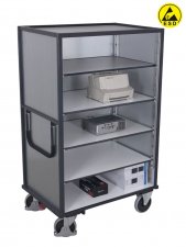 ESD hyllskåp på hjul
