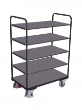Hyllvagn, 5 hyllor, 250 kg, antracit