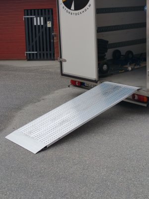 Flyttramp, 550 kg, 2310 x 800 mm, aluminium