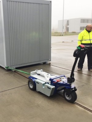 Zallys M6.5 elektrisk dragare med lyftsystem används inom industri