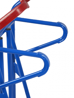 Stålkärra i kraftigt utförande som klarar upp till 400 kg, stöd