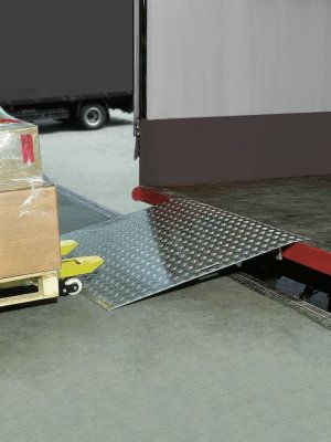 Bryggramp i aluminium för lättare laster, perfekt för palldrager och pirror