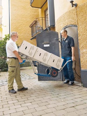 Favoriten aluminiumkärra med extra lyfthandtag