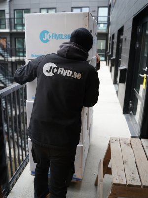 Tralla i plywood används av transportföretag