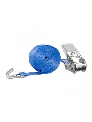 Spännband Basic, 25 mm, krok, tvådelad, blå