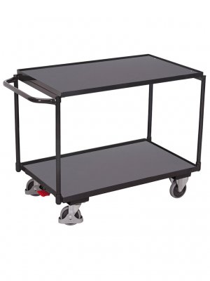Bordsvagn, 2 hyllplan, 250 kg, antracit