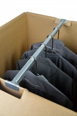 Wellpapp garderobslåda