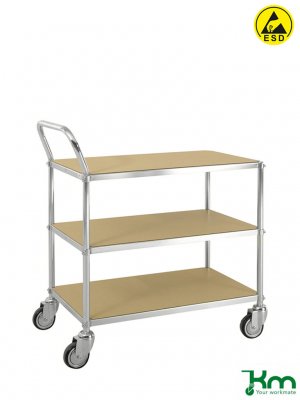 ESD bordsvagn 3 hyllplan