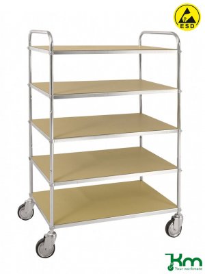 ESD hyllvagn 5 hyllplan