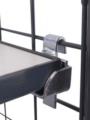 ESD hyllskåp galler, fästen för flyttbara hyllplan