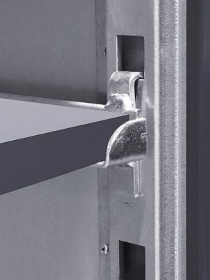 ESD hyllskåp fästen för flyttbara hyllplan