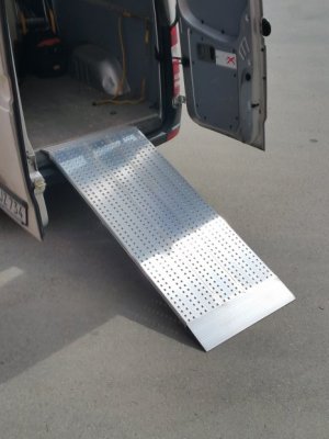 Flyttramp, 550 kg, 1960 x 800 mm, aluminium