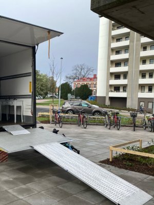 Flyttramp, 550 kg, 2310 x 800 mm, aluminium