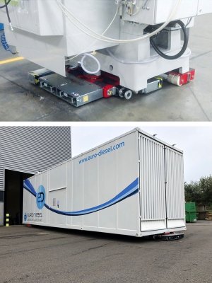 GKS Maskinskridsko Robot-20 System kör tungt gods