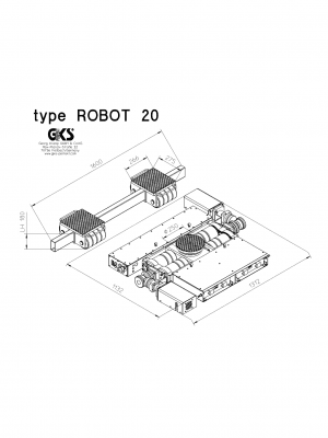 Ritning på GKS Maskinskridsko Robot-20 System