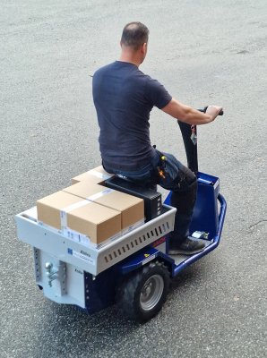 Zallys Jack L Elektrisk scooter med flak och dragkrok