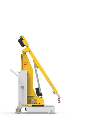 Just Lift JL150, liten mobil lyftkran från sidan