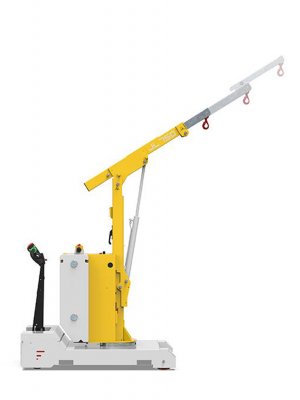 JustLift JL750, från sidan kran upp