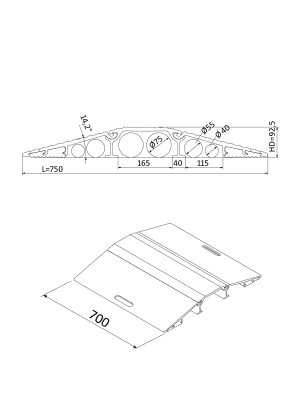 Kabelbrygga / Slangbro