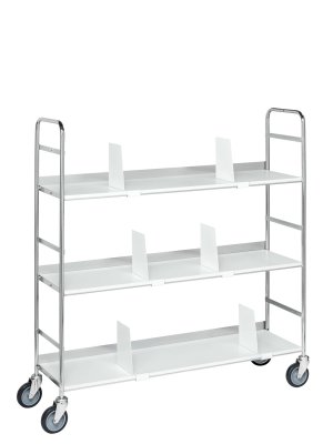 Pärmvagn 1000 x 290 x 1140, 3 hyllplan