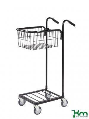 Minivagn 1 korg, svart