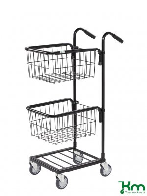Minivagn 2 korgar, svart