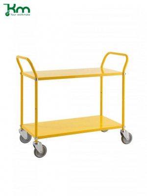 Bordsvagn, 2 hyllplan, 250 kg gul