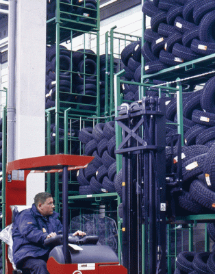 Däckställage för Logistikcenter (utan fälg)