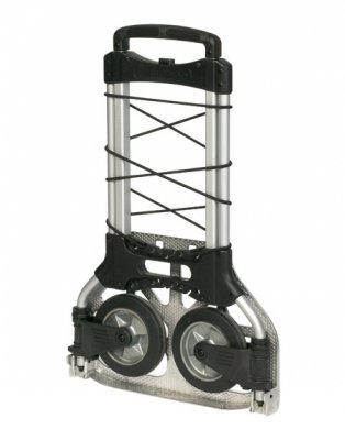 Hopfällbar pirra som klarar 250 kg, ihopfälld