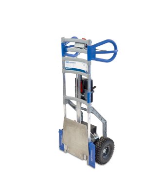 Arninge pirra med motordrift, uppfälld lastplatta