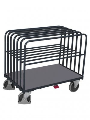 Plattformsvagn med 2-7 byglar på långsidor