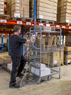 Plockvagn 300 kg - lång och låg modell