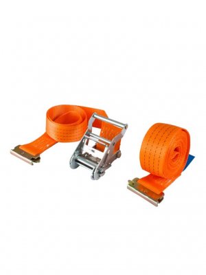Spännband Small Pro, 50 mm, E-fäste, tvådelad, orange